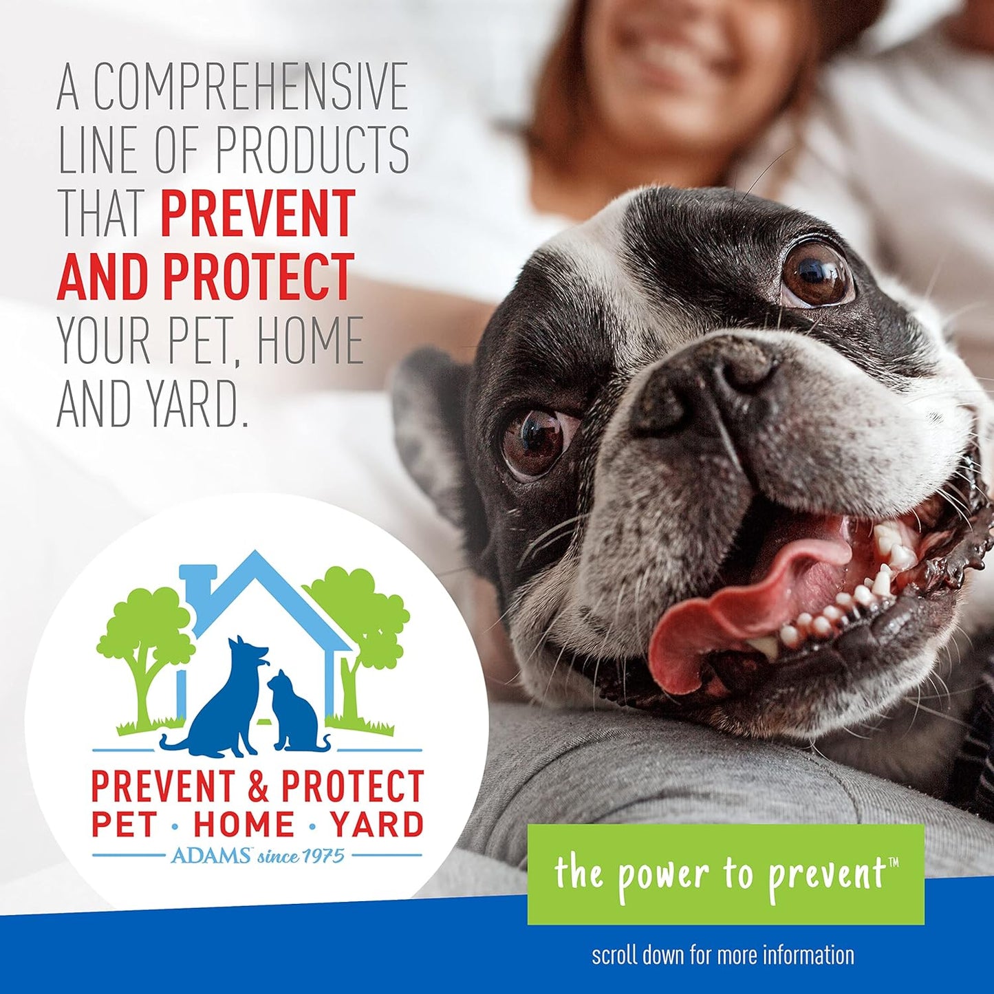Adams Plus, Flea & Tick Prevention Spot On for Dogs 61-150 Pounds, 12 Weeks & Older, 3-Month Supply, Kills Fleas, Flea Eggs, Flea Larvae & Brown Dog & Deer Ticks, Kills & Repels Mosquitoes For 30 Days