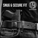 1791 Gunleather, IWB Leather Gun Holster Fits Sig P938, P238, Kimber Micro 9 | Right-handed soft leather IWB holster also fits Kimber Micro 380, Beretta Pico, Tomcat 32, Kahr CW380 & Colt Mustang Lite