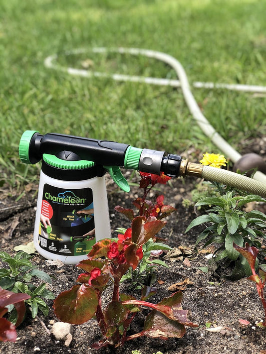 RL Flo-Master, Chameleon Hose End Sprayer for use with Fertilizers, Weed Killers, Fungicides and Insect Killers, 32 ounce Refillable Bottle Included