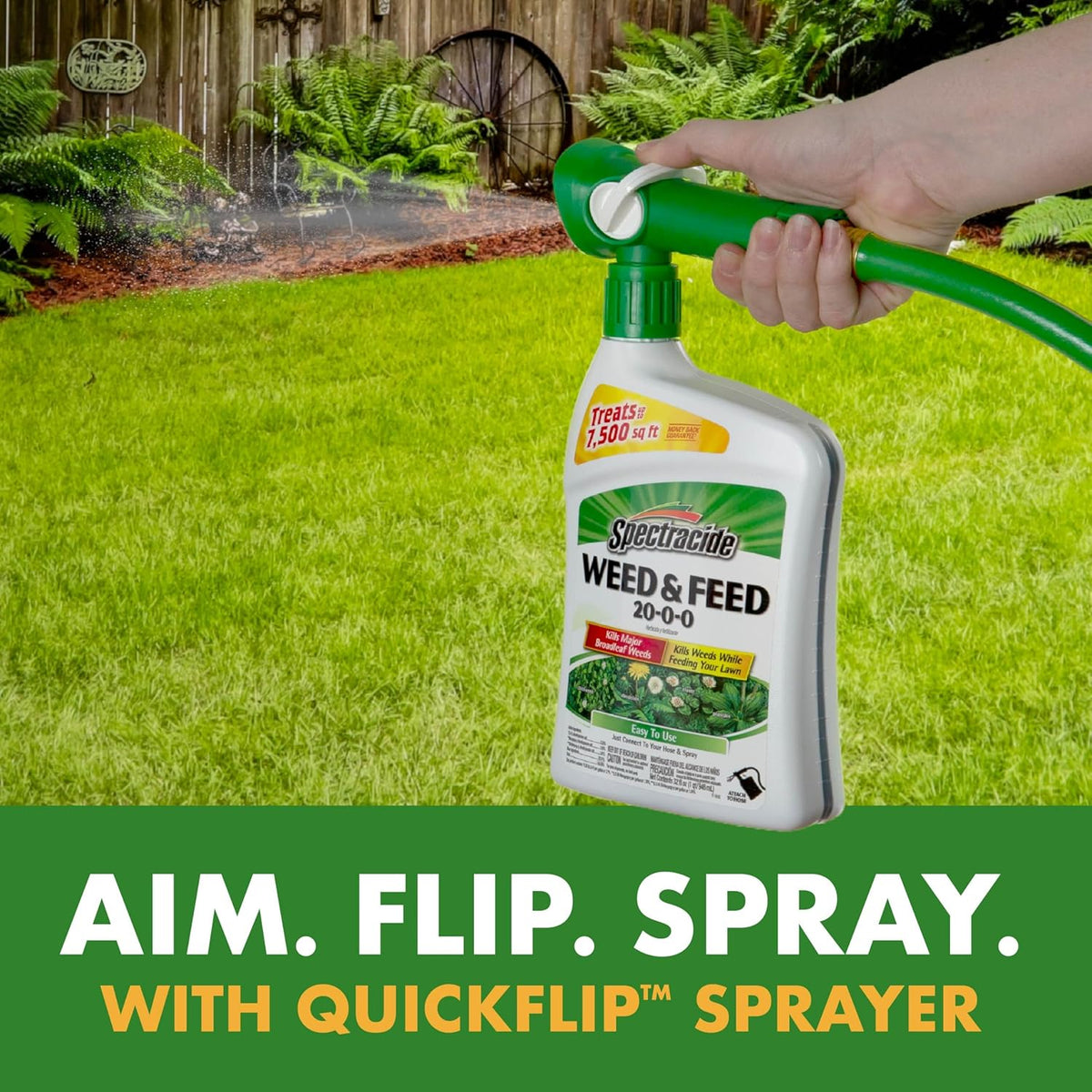 Spectracide, Weed & Feed 20-0-0 (Ready-to-Spray) (32 fl oz), 1 pack