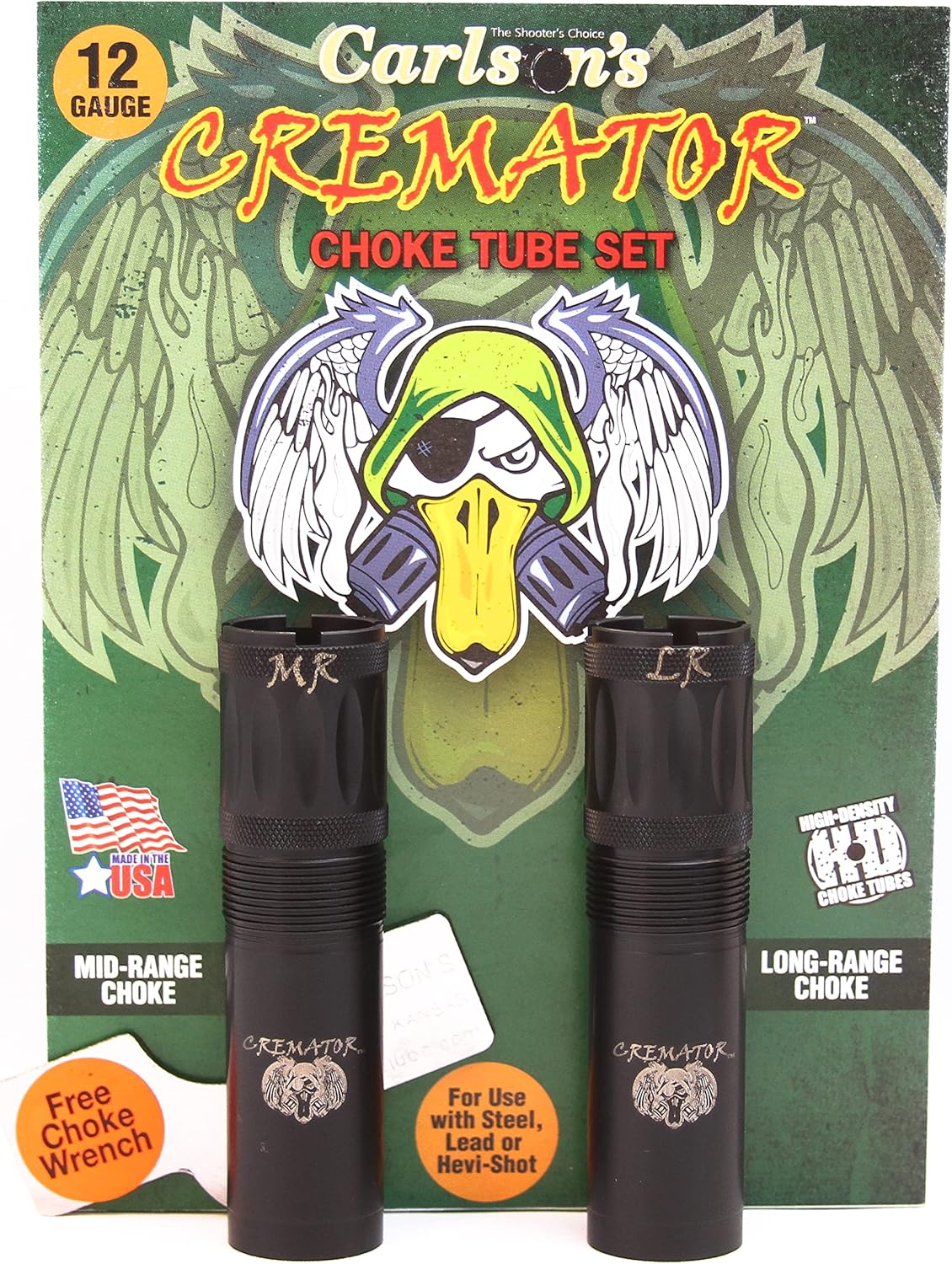 Carlson's, Choke Tubes 12 Gauge for Beretta Benelli Mobil | Stainless Steel | Cremator Non-Ported Waterfowl Choke Tube | Made in USA