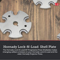 Hornady, Lock N Load Shell Plate – for Reliable Caliber Changes on Your Lock-N-Load Press – Each Plate Works with Multiple Calibers – Easy Case Insertion