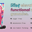 SuperMush, Sleep Gummies for Adults - Mushroom Supplement with Magnesium Citrate, L-Theanine, Chaga, Reishi & Chamomile for Deep Sleep, REM & Detox - Vegan & Sugar-Free - 60 Gummies (30 Servings)