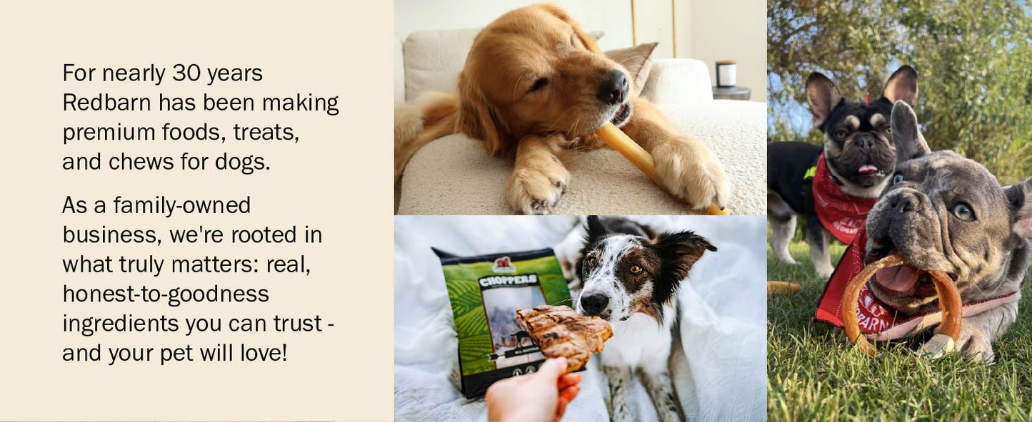 Redbarn, Bully Slims Esophagus Dog Treats – Single Protein Made with 100% Natural Beef Esophagus, Slow-Roasted for Maximum Flavor – No Rawhide, Highly Digestible Chew, Gluten-Free - 9.4 oz (Pack of 2)