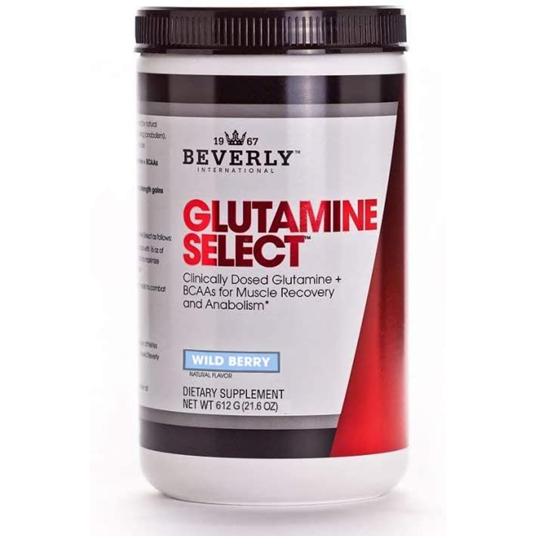 Beverly International Glutamine Select, 60 Servings. Clinically Dosed L-Glutamine and Amino Acid Formula for Lean Muscle and Recovery. Sugar-Free Powder. BCAA’s. (WILD BERRY)