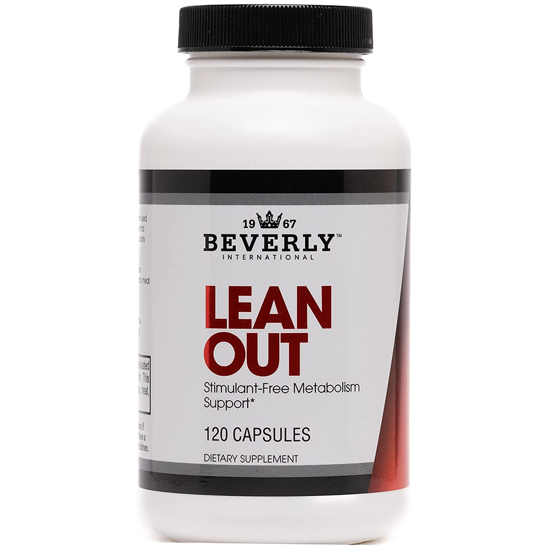 Beverly International Lean Out 120 caps. Fat Burner with Metabolic Support. Lipotropics. Choline, Carnitine, Chromium. Stimulant-Free Belly Fat Burner. Get Leaner. Use AM & PM, Stackable Diet Pills.