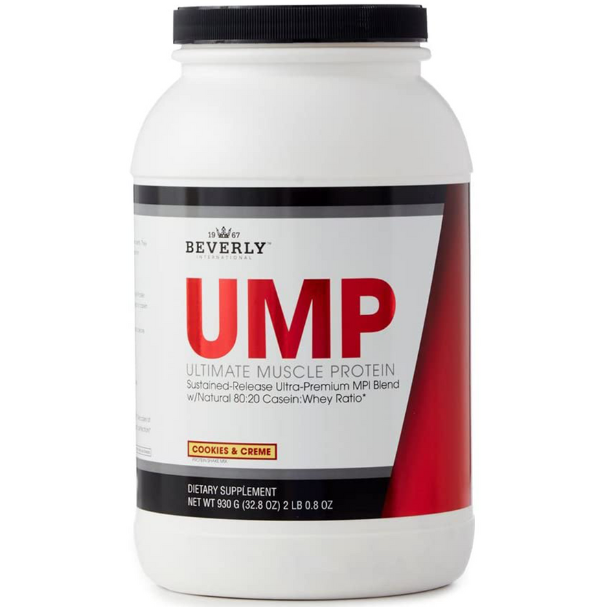 Beverly International UMP Protein Powder, Cookies & Cream. Unique Whey-Casein Ratio Builds Lean Muscle. Easy to Digest. No Bloat. (32.8 oz) 2lb .8 oz