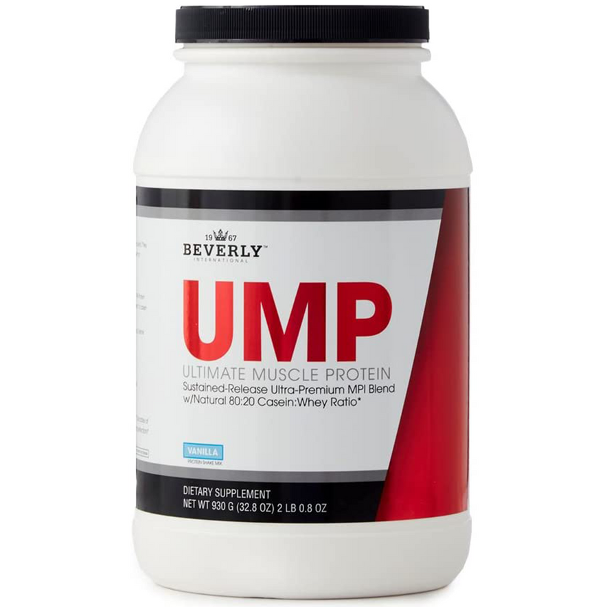 Beverly International UMP Protein Powder, Vanilla. Unique Whey-Casein Ratio Builds Lean Muscle. Easy to Digest. No Bloat. (32.8 oz) 2lb .8 oz