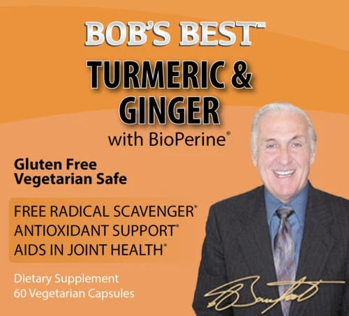 Bob's Best -Turmeric Curcumin & Ginger With Bioperine®
