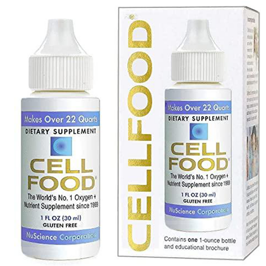 Cellfood Liquid Concentrate, 1 fl oz - Oxygen + Nutrient Supplement - Supports Immune System, Energy, Endurance, Hydration & Overall Health - Gluten Free, Non-GMO, Cert. Kosher - Makes Over 22 Quarts