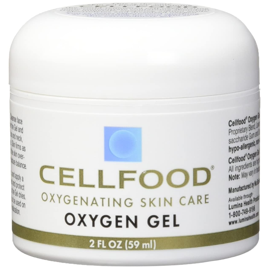 Cellfood Oxygen Gel, 2 fl oz - Nutrient Rich - Provides Moisture & Protection, Decreases Appearance of Fine Lines - Aloe Vera, Lavender Blossom Extract, Cellfood & Glycerine - Hypoallergenic, Non-GMO