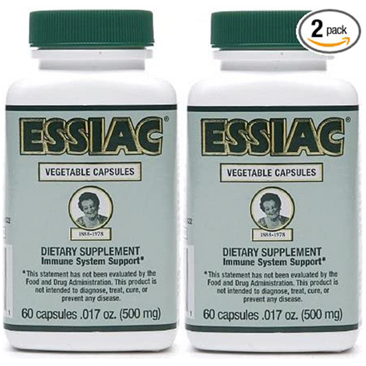 Essiac, 500 Mg, 60 Vegetarian Capsules (2 Pack)