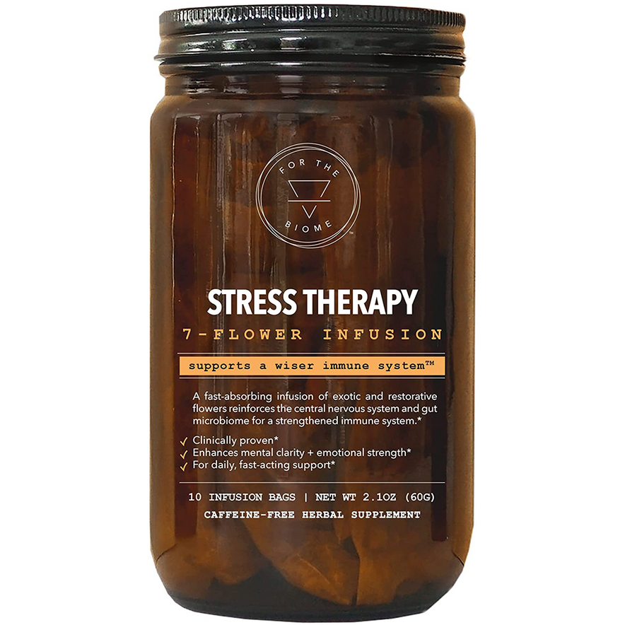 For The Biome, Stress Therapy | Clinically Proven to Relieve Stress | Organic Fast-Acting Herbal Formula