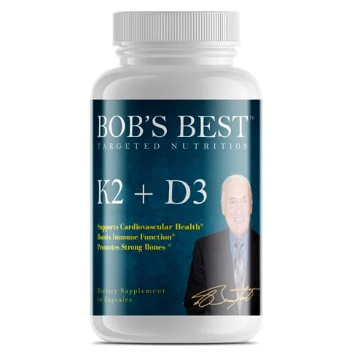 Bob's Best -Vitamin K2 + D3 Supplement – 5,000 IU D3 with K2 MK-7