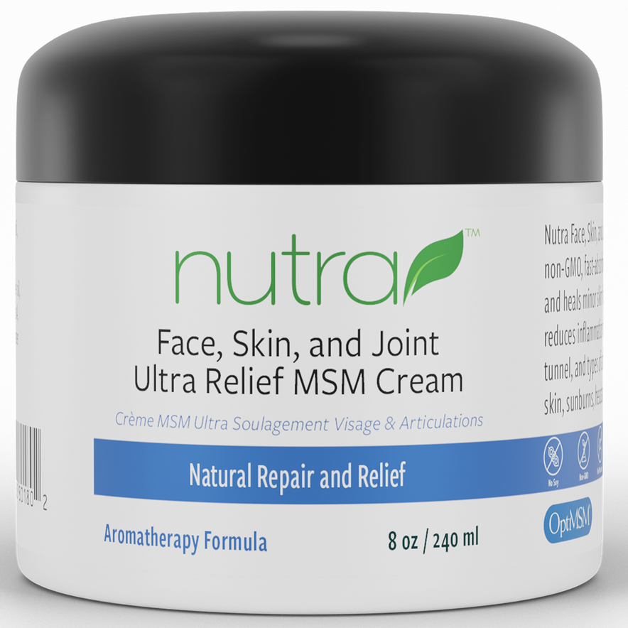 Nutra Health,  Face, Skin & Joint Ultra Relief Cream  8 oz (240ml) Cream
