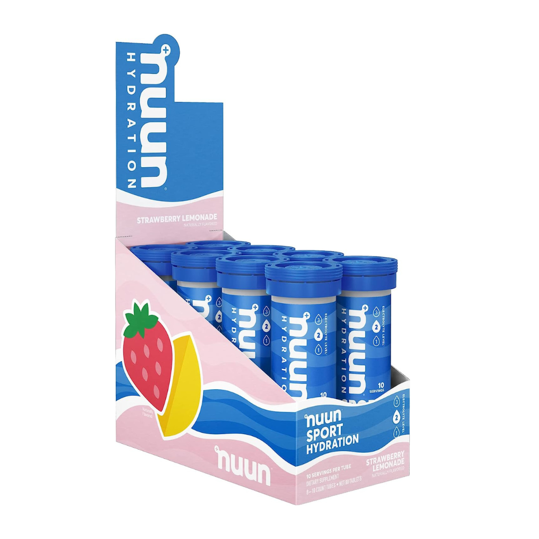 Nuun Sport: Electrolyte Drink Tablets, Strawberry Lemonade,(8 count)(Pack of 1)(10 servings each)