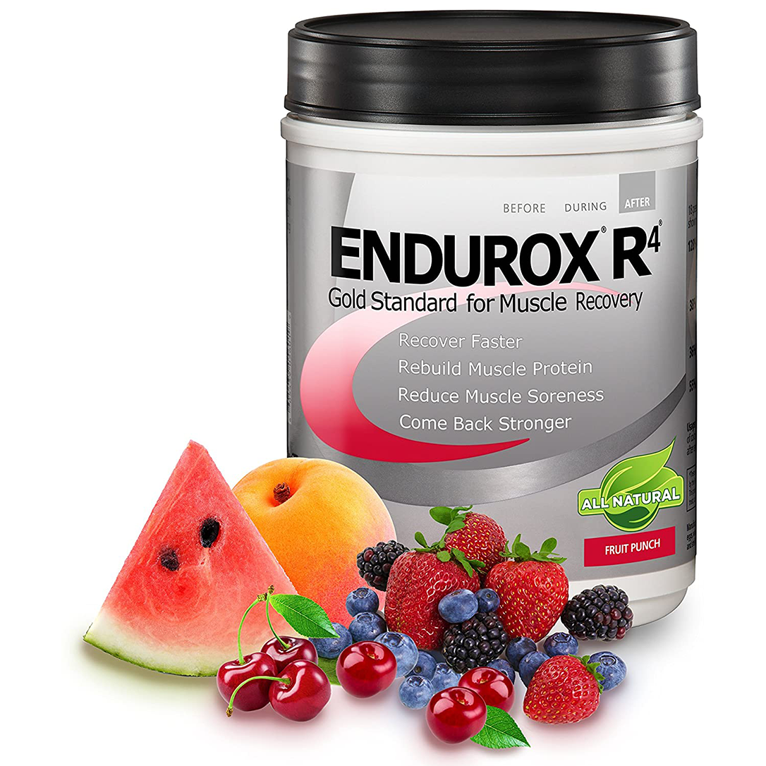 PacificHealth Endurox R4, Post Workout Recovery Drink Mix with Protein, Carbs, Electrolytes and Antioxidants for Superior Muscle Recovery, Net Wt. 2.29 lb, 14 Serving (Fruit Punch)