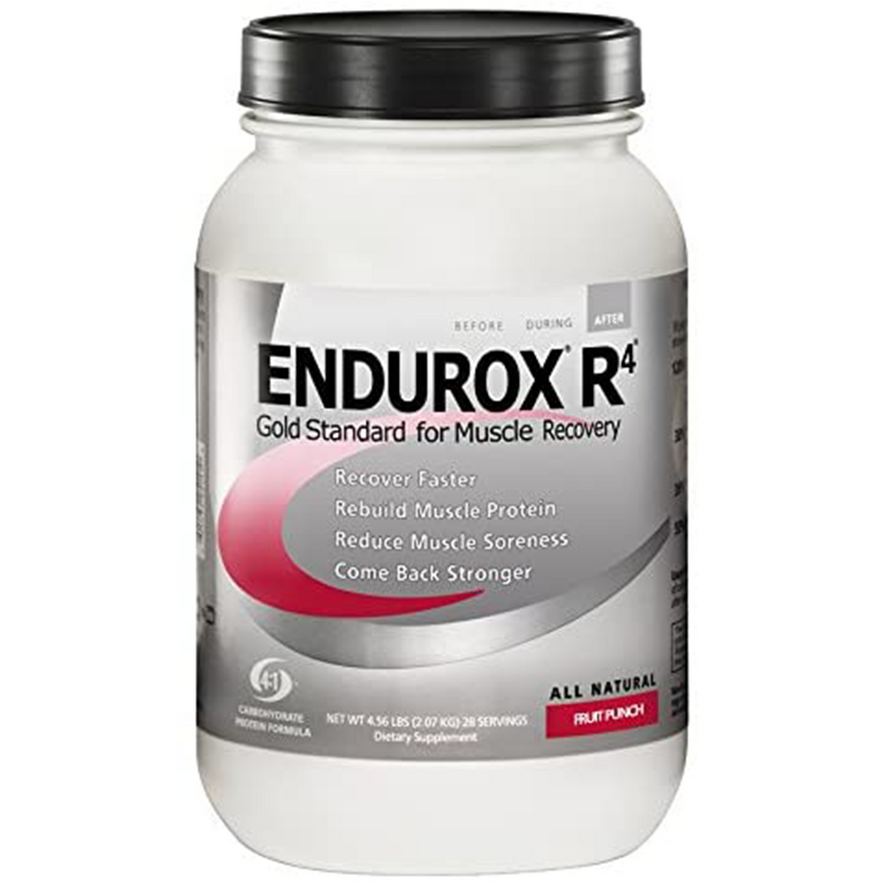 PacificHealth Endurox R4, Post Workout Recovery Drink Mix with Protein, Carbs, Electrolytes and Antioxidants for Superior Muscle Recovery, Net Wt. 4.56 lb, 28 Serving (Fruit Punch)