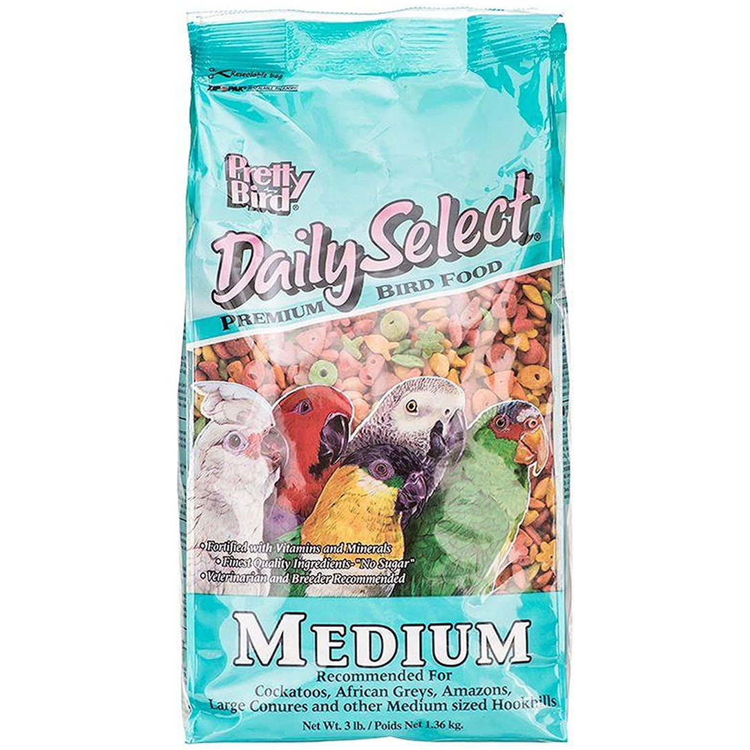 Pretty Bird International, Bpb73117 3-Pound Daily Select Premium Bird Food, Medium