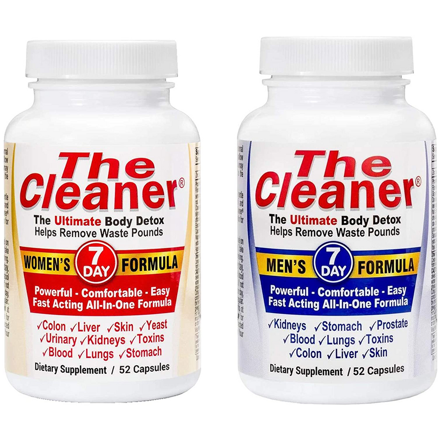 Century Systems The Cleaner 2 Pack Bundle 7 Day Women's and 7 Day Men's Ultimate Body Detox, 52 Capsules Each