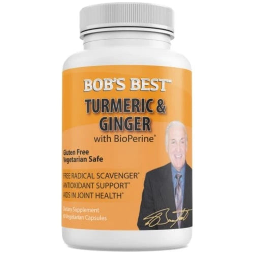 Bob's Best -Turmeric Curcumin & Ginger With Bioperine®