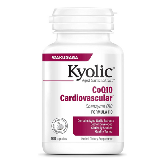 Kyolic, Aged Garlic Extract Formula 110 CoQ10 Cardiovascular, 100 Capsules