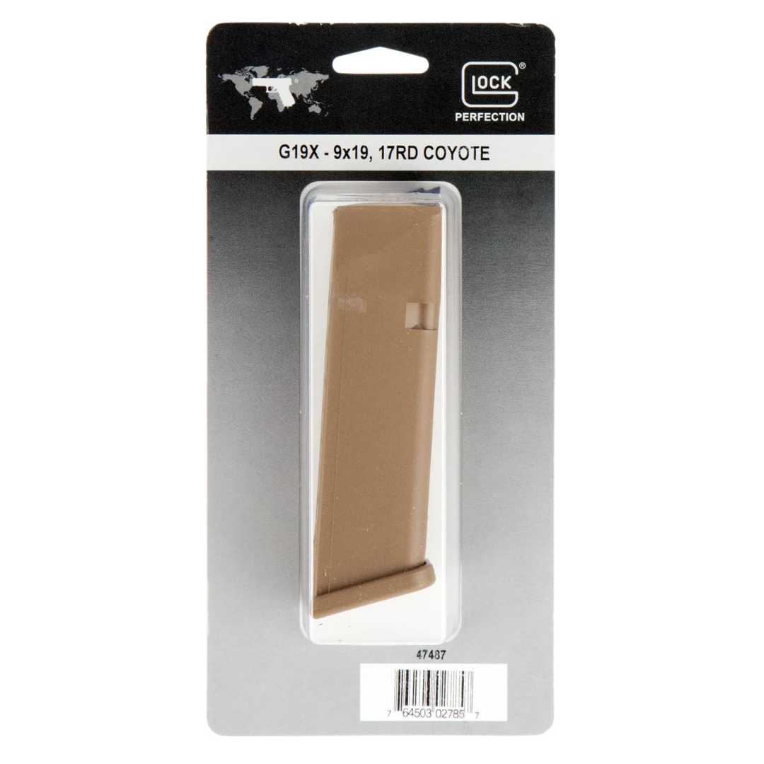 Glock, 47487 9mm, 17Rd, Coyote Brown Finish, Fits All Generations of Glock 17/19X/34