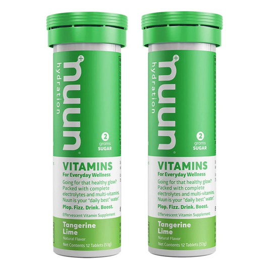 Nuun, Vitamins Tangerine Lime Daily Hydration Supplement (2 Tubes of 12 Tablets)