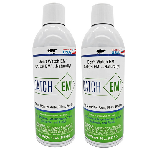 Bug Ball, Catch EM' Sticky Insect Trap Coating Aerosol 10oz, 2 Pack