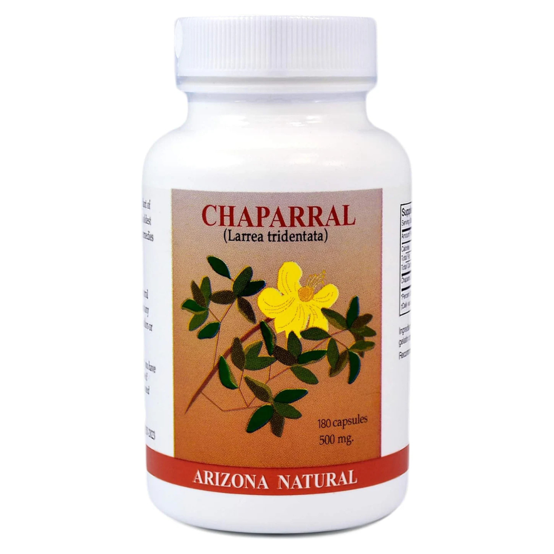 Arizona Natural, Chaparral (Larrea tridentata), 500 mg, 180 Capsules