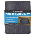 Drymate Dog Playpen Mat, Absorbent, Waterproof, Non-Slip, Machine Washable, XL Size (60” x 74”), Reusable Puppy Pad for Training, Whelping, Housebreaking, Incontinence, and Crate/Kennel (USA Made)