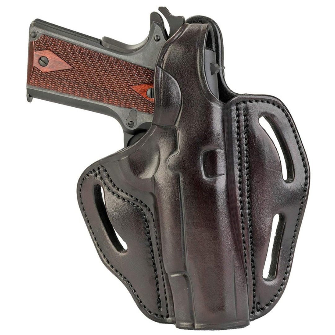 1791 Gunleather, 1911 Holster - Thumb Break Leather Holster - Cocked and Locked Carry - Right Hand OWB Holster for Belts - Fit 4" and 5" Barrels