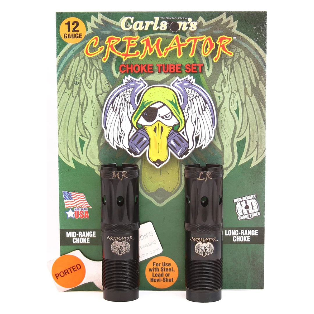 Carlsons, Choke Tubes 12 Gauge for Winchester - Browning Inv - Moss 500 | Stainless Steel | Cremator Ported Waterfowl Choke Tube | Made in USA