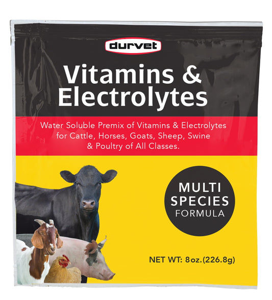DURVET, 136028 vitamins & Electrolytes, 8 oz (3 Pack)