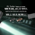 OLIGHT, PL Turbo Weapon light, 800-Lumen 515 Meters Long-Range Tactical Flashlight, 66,300 High Candela Compact Rail-Mounted Light with Strobe Function and Rail Locating Keys, Fits Picatinny and GL Rail