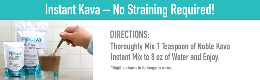 FijiKava, Instant Kava Kava Powder 50g – Premium Kava Root Powder with High Kavalactone Content – Natural Relaxation Aid for Calmness, Stress Relief, and Sleep Support – Easy-to-Mix