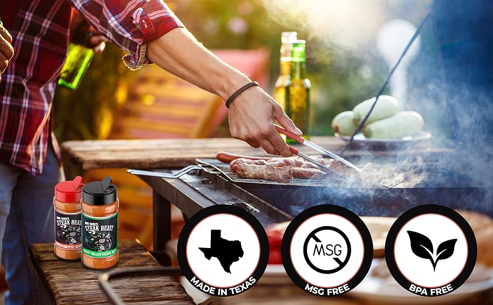 Steak Beast, Seasoning is a tasty Meat Seasoning perfect for Grilling, Frying, Smoking, and Dry Rub. It is 12oz. (Steak Seasoning)