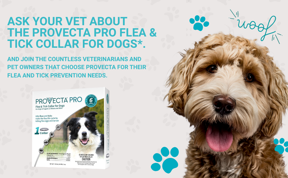 Provecta®, PRO Flea & Tick Collar for Dogs