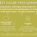 SuperMush, Energy Mushroom Gummies - Organic Lions Mane Supplement with Cordyceps, Rhodiola, L-Theanine, Maca - Vegan & Sugar-Free - Energy, Focus, Stamina, Stress Reduction - 60 Gummies (30 Servings)