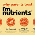 I’m Nutrients, Calm Mind | Saffron Supplements for Kids | Nervous System Support | Kids Magnesium | Vitamin B6 | Zinc | Naturally Flavored | No Artificial Ingredients | 60 Chewable Tablets