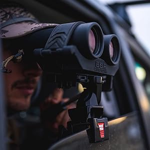 BOG SSA, Spotting Scope Adaptor with Padded Car Window Clamp, Adjustable Pan / Tilt Tension Handle, Universal Accessory Plate Attachment, and Bubble Level for Hunting, Spotting, Scouting, and Outdoors