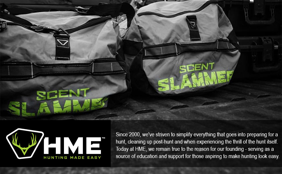 HME, Scent Slammer Ozone Scent Eliminators- Removes Odor on Clothing and Gear, Rechargeable for On The Go Use