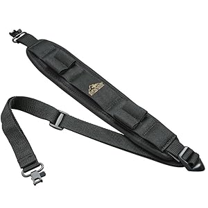 Butler Creek, Comfort Stretch Alaskan Magnum Sling with Sewn-in Swivels, Black
