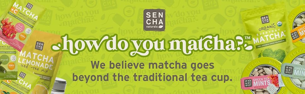 SENCHA Naturals, Emperor's Matcha, 100% Ceremonial Matcha Powder