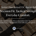 Nexbelt, Titan Ratchet EDC Tactical Gun Belt – 1.5" Micro-Adjustable Strap, Quick-Release, Fits Up to 50" Waist, IWB/OWB
