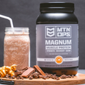 MTN OPS, Magnum Chocolate Protein Powder, 23g of Whey Isolate Protein & Milk Protein with BCAAs, Zero Sugar & Gluten Free 30-Serving Tub