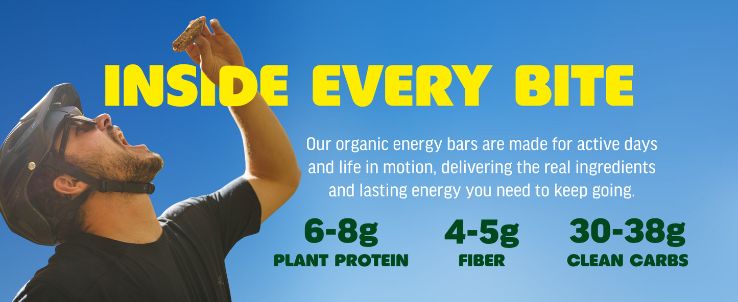 Kate’s, Real Food Organic Granola Bars - Dark Chocolate Cherry & Almond (2.2 oz, Pack of 12) - Organic Energy Bars Made with Gluten Free Oats - Non GMO, Soy Free, Whole Grains, and All Natural - Healthy Snacks