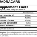 Beverly International Quadracarn 4X-Potency, Lab Tested Ultra-Premium Carnitine Blend for Fat Loss, Muscle Definition, Vascularity (blood flow), Metabolism, Mood, Energy Boost, Anti-Aging, Brain Function. 120 Tablets.
