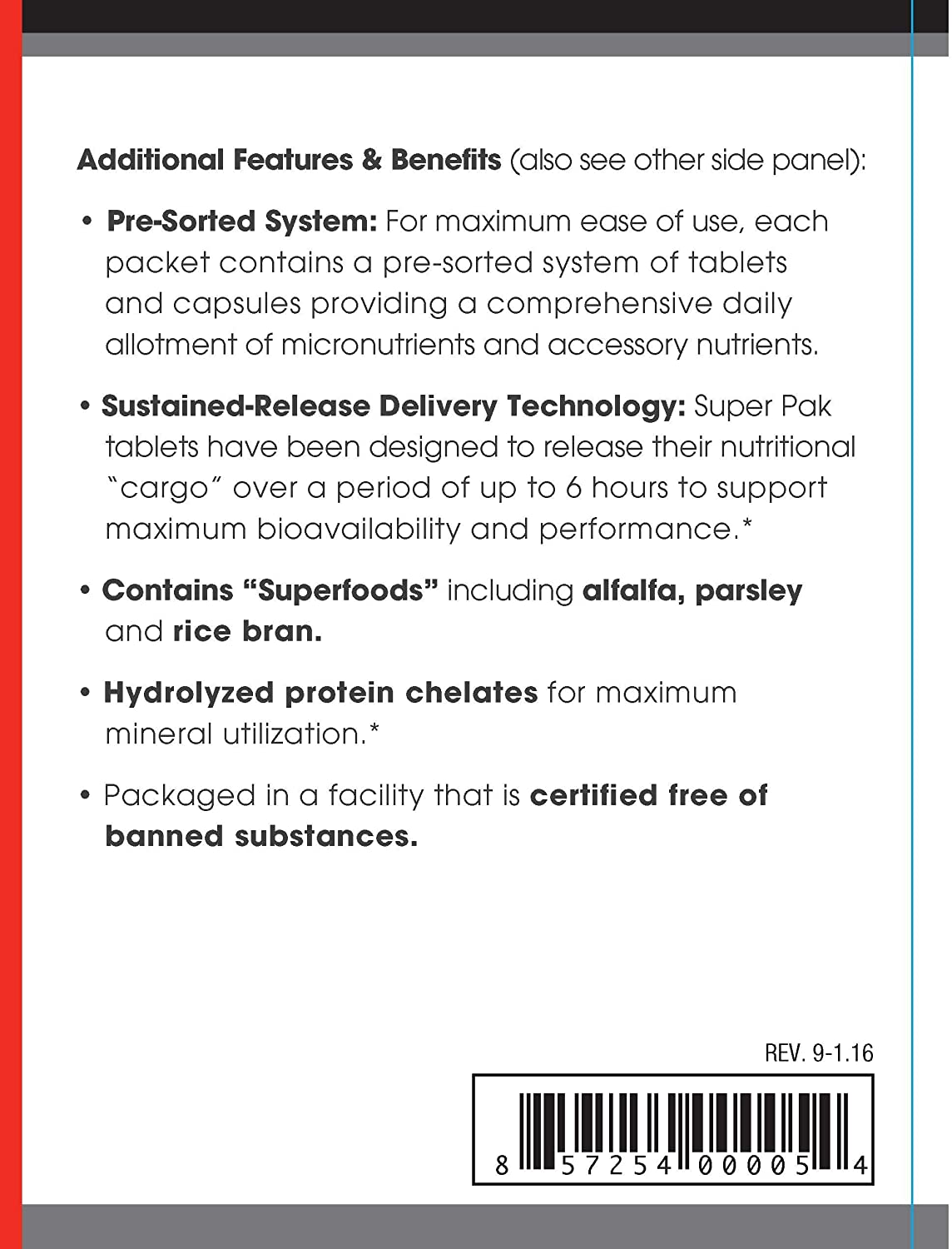 Beverly International Super Pak. 30 Packs. High-Potency Multivitamin, Daily Pack for Energy, Performance, Immune System Health. Custom-formulated for Athletes, Active Men and Women since 1970.