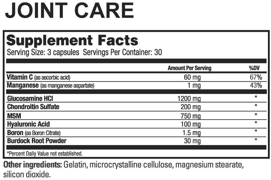 Beverly International Joint Care, 90 capsules. All Over Joint Support. 3-Stage Collagen-Building Formula with Glucosamine, Chondroitin, MSM, Hyaluronic Acid. Increase Mobility with Less Discomfort.